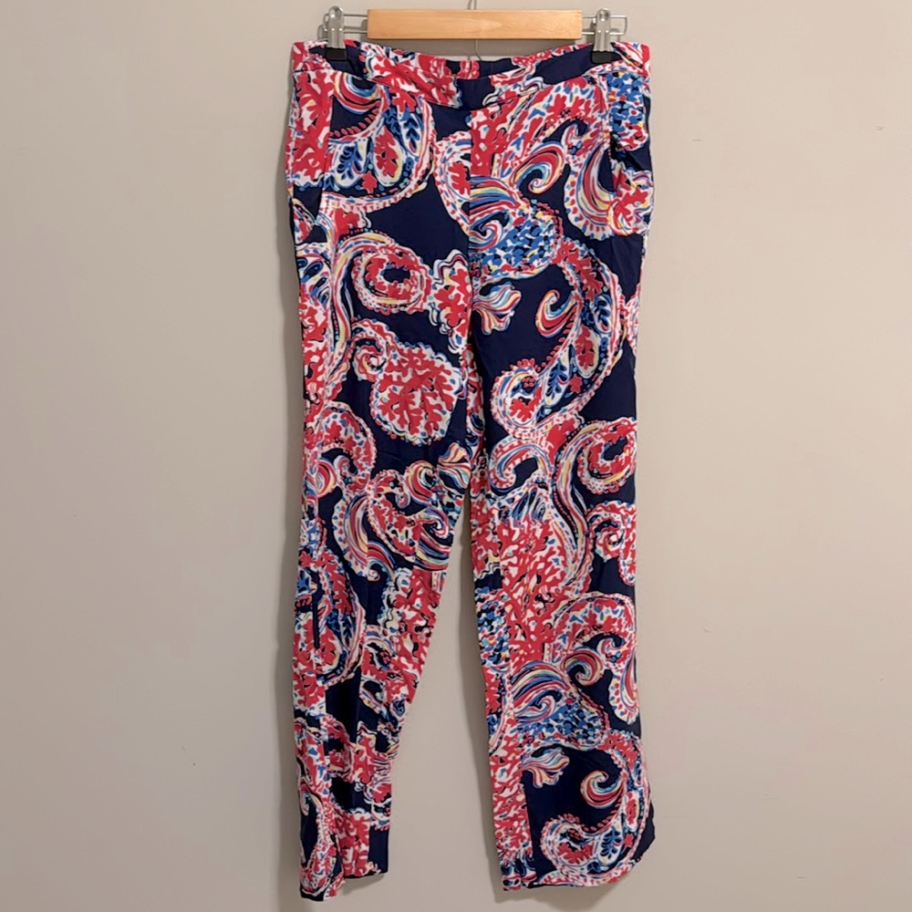 EUC Lilly Pulitzer palazzo pants For three Halibut Medium